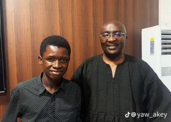 Accra Technical University Student Leader, Enoch Akey, Meets Former Vice President Dr. Mahamudu Bawumia