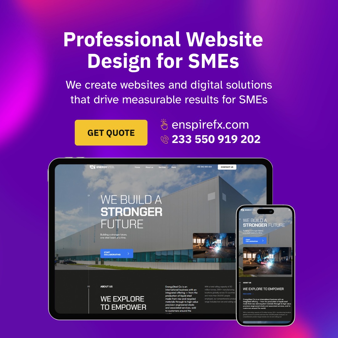 Best web design company in Ghana