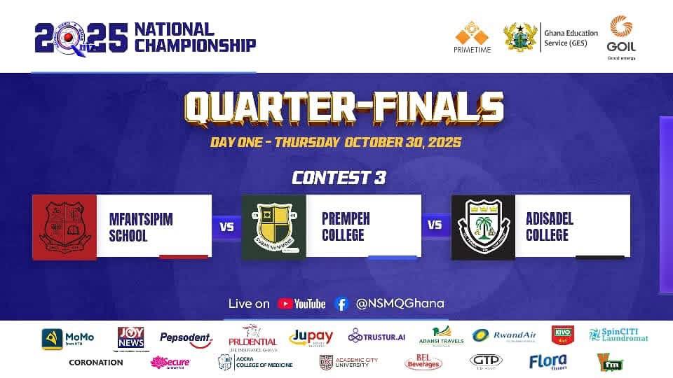 Chaos Erupts at UCC as NSMQ Quarterfinal Between Adisadel, Prempeh and Mfantsipim Postponed