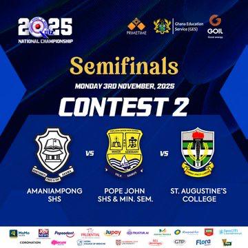  Amaniampong Senior High School will go head-to-head with Pope John Senior High School and Minor Seminary, and St. Augustine’s College.