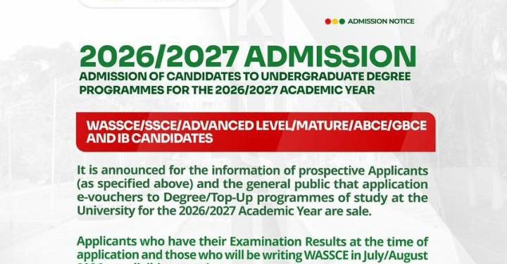 KNUST 2026/2027 Undergraduate Admissions Forms Out – How to Apply, Fees, Deadlines & Streams