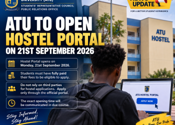 ATU Hostel Portal to Open September 21 for Student Applications
