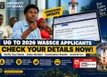 The University of Ghana has asked applicants for the 2026/2027 undergraduate admission cycle to return to the admissions portal and verify the information submitted on their applications