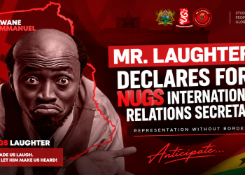 Mr. Laughter Declares Candidacy for NUGS International Relations Secretary