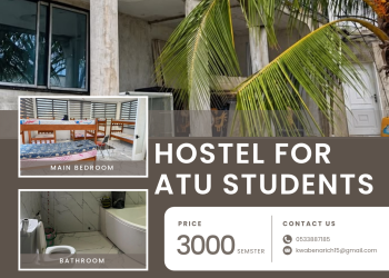 Private Hostel Accommodation Available for Accra Technical University and City Campus Students, Prices Start at GH₵3,000 Per Semester