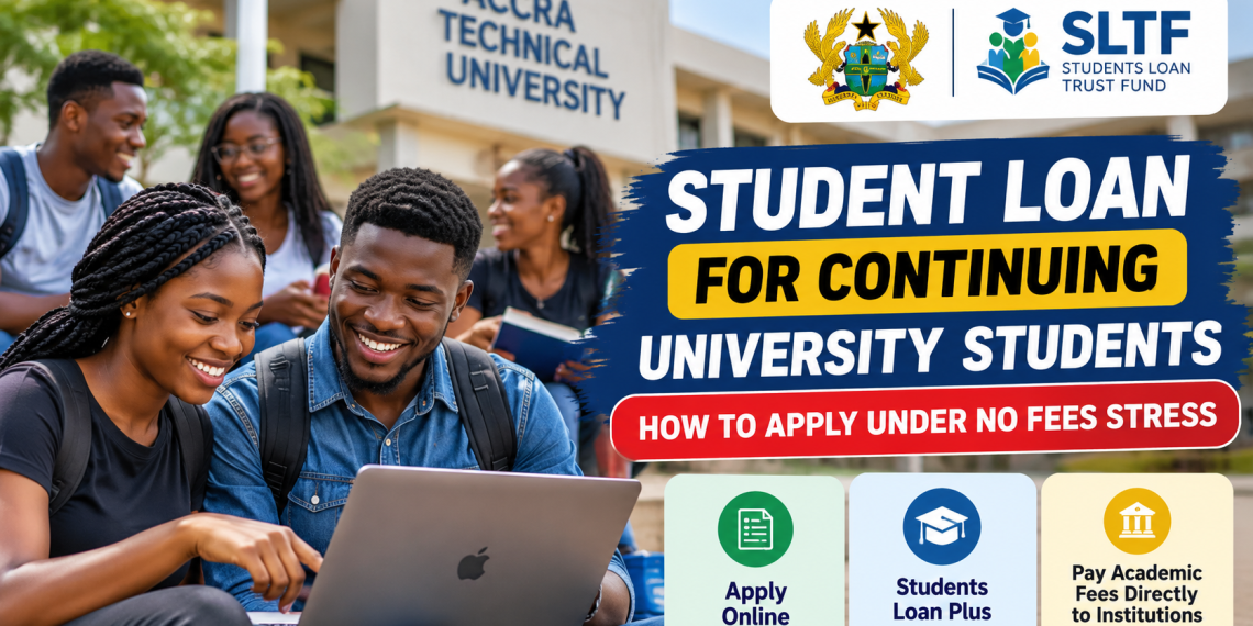 Student Loan for Continuing University Students: How to Apply Under No Fees Stress